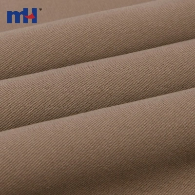 65/32/3 Polycotton Khaki Stretch Twill Fabric