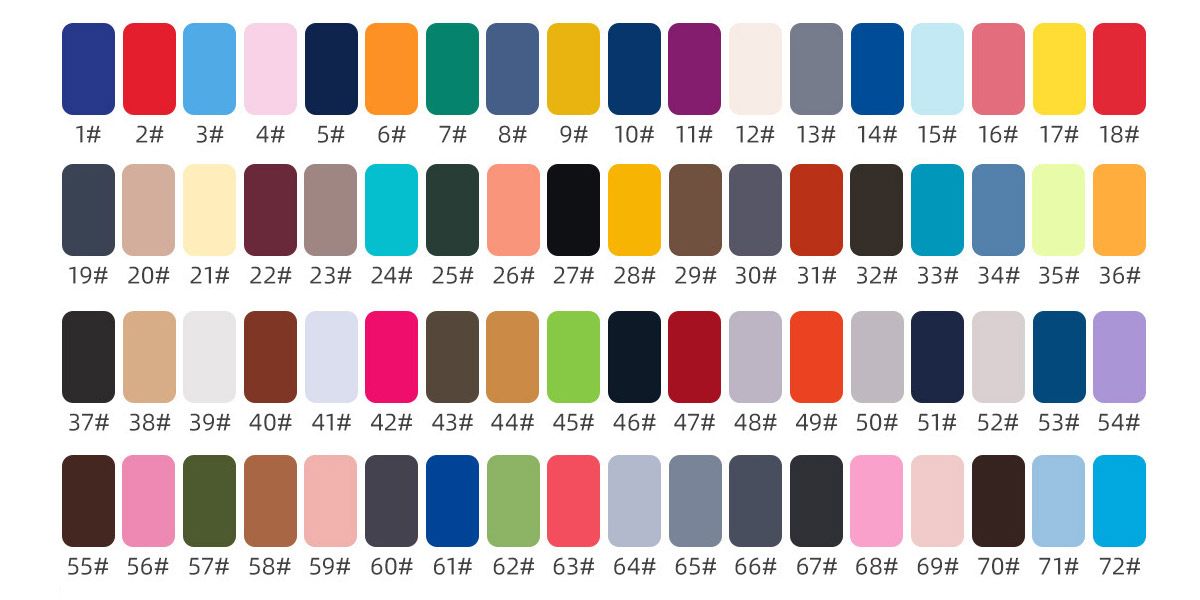 Fleece Fabric color card